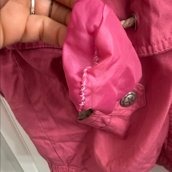 Casual Pink Jacket with Drawstring - Picture 9 of 13